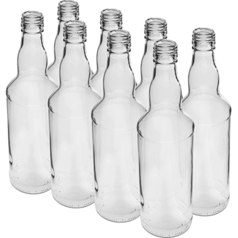 Glazenfles Bolhals 500ml (8 stuks)