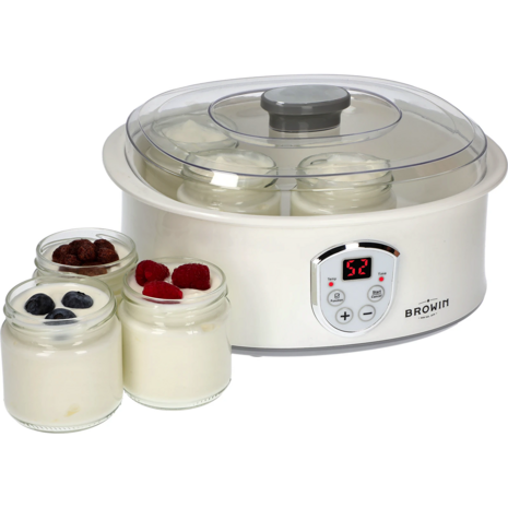 Yoghurtmaker 1.3 liter met thermostaat en 7 potten