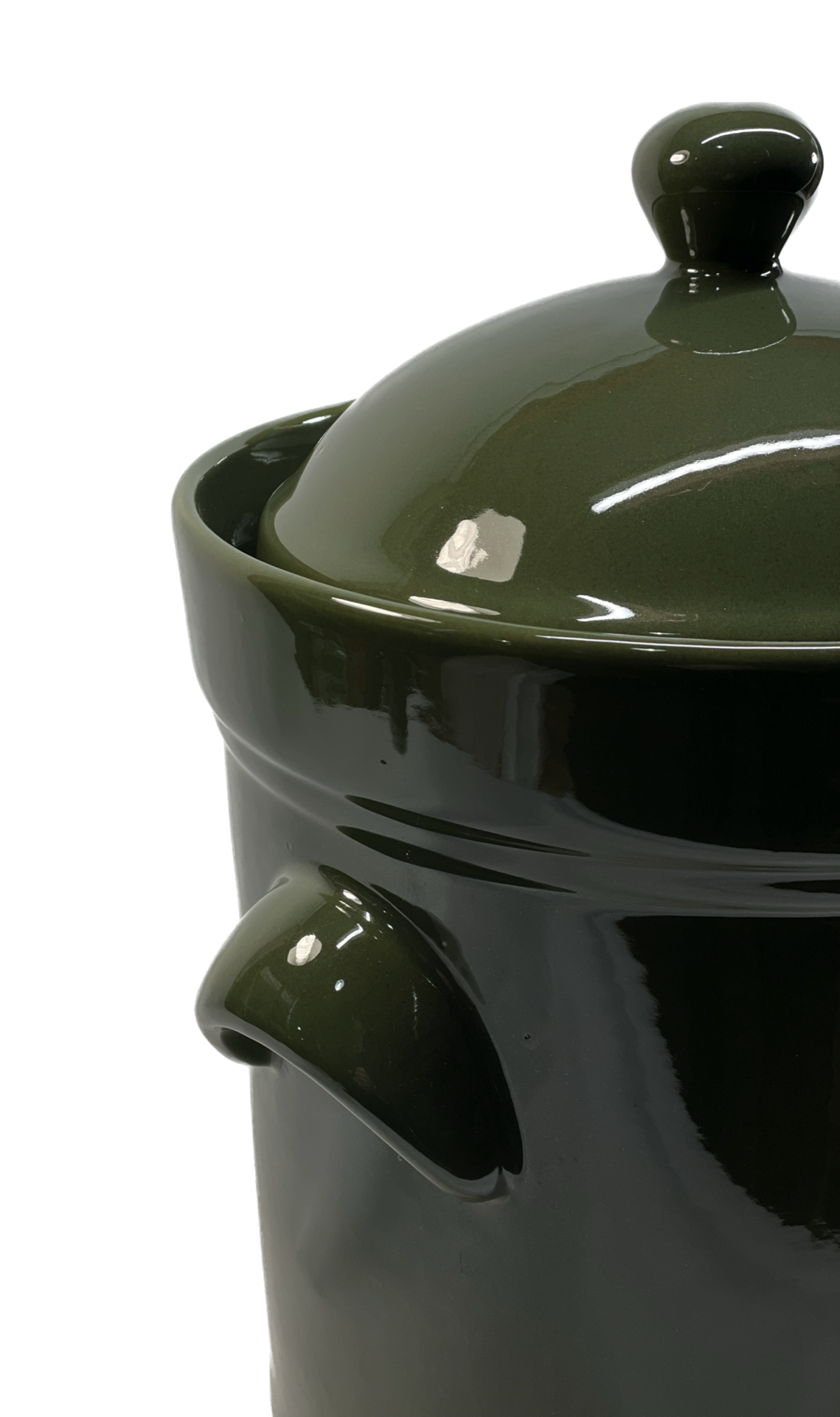 Boleslawiec-5L Olive Green Fermenting Crock